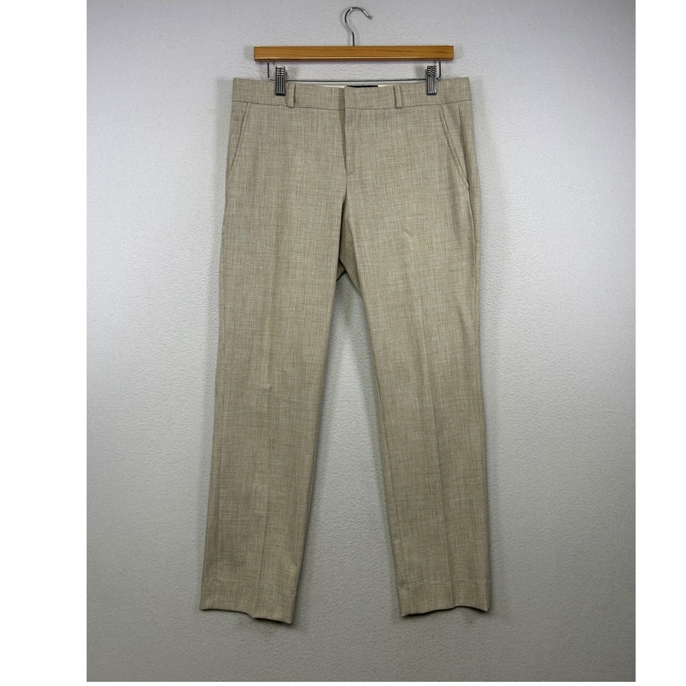 Quiet Luxury Banana Republic Womens 6 Beige Reegan Straight Leg Dress Pants